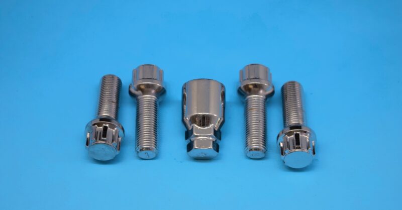 M14x1.5 Radius R12 Locking Bolt Silver PCD Parts